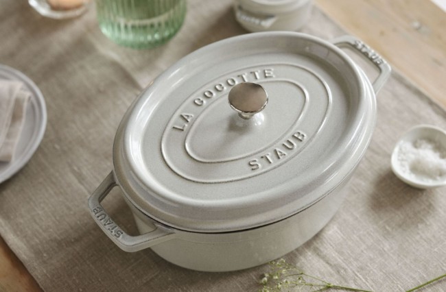 Овална тенджера Cocotte, чугун, 27 см/3,2 л, White Truffle - Staub