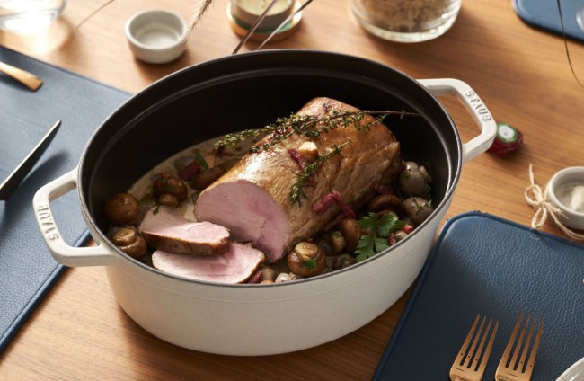 Овална тенджера Cocotte, чугун, 31 см/5,5 л, бял трюфел - Staub
