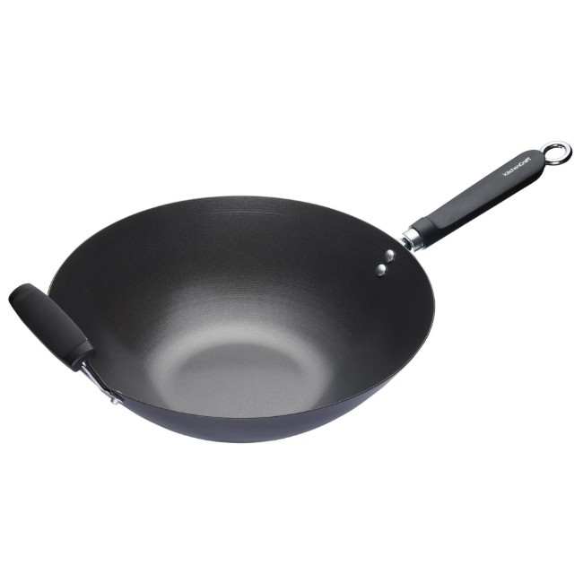 Уок тиган, 35,5 см, въглеродна стомана - Kitchen Craft