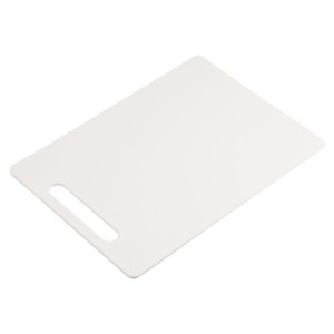 Пластмасова дъска за рязане, 33,5 x 23,5 см, дебелина 0,5 см, бяла - Kesper