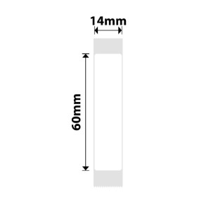 Ролка с етикети N1, 14x60 мм, 110 бр./ролка, бели - NIIMBOT