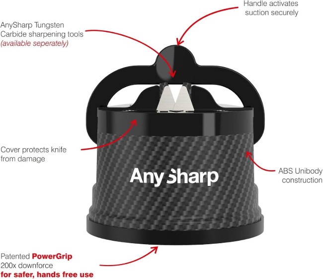 Точилка за ножове, "Premium", Carbon Fibre - AnySharp