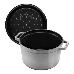 Дълбока тенджера Cocotte, чугунена, 24 см/4,7 л, Graphite Grey - Staub