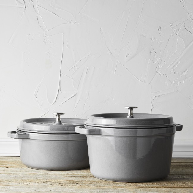Дълбока тенджера Cocotte, чугунена, 24 см/4,7 л, Graphite Grey - Staub