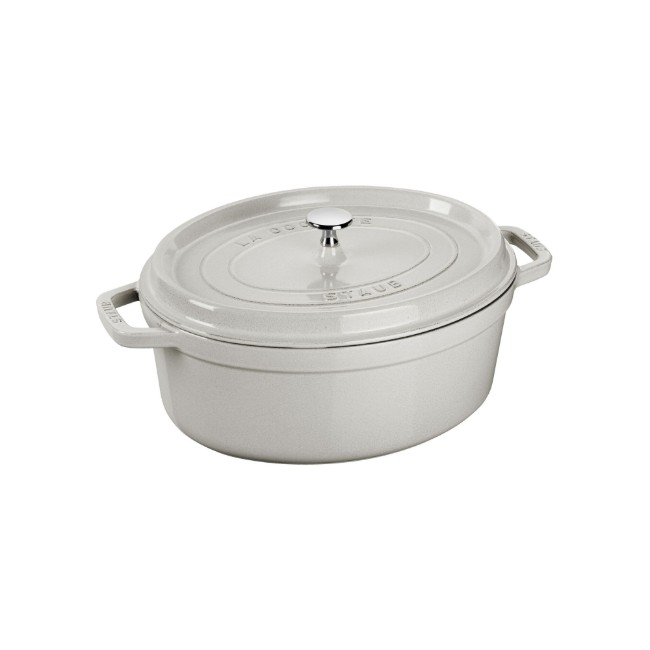 Овална тенджера за готвене Cocotte, чугунена, 23 см/2,35 л, White Truffle - Staub