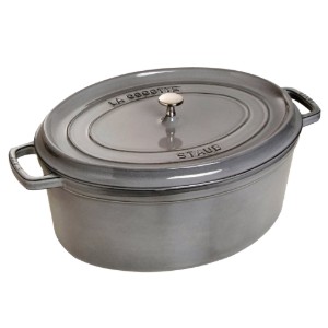 Овална тенджера Cocotte, чугун, 37 см/8 л, Graphite Grey - Staub