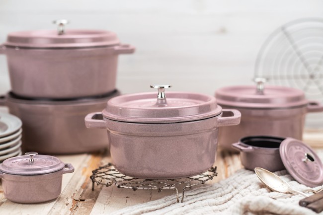 Мини тенджера за готвене Cocotte, чугунена, 10 см/0.25 л, Cherry Blossom - Staub