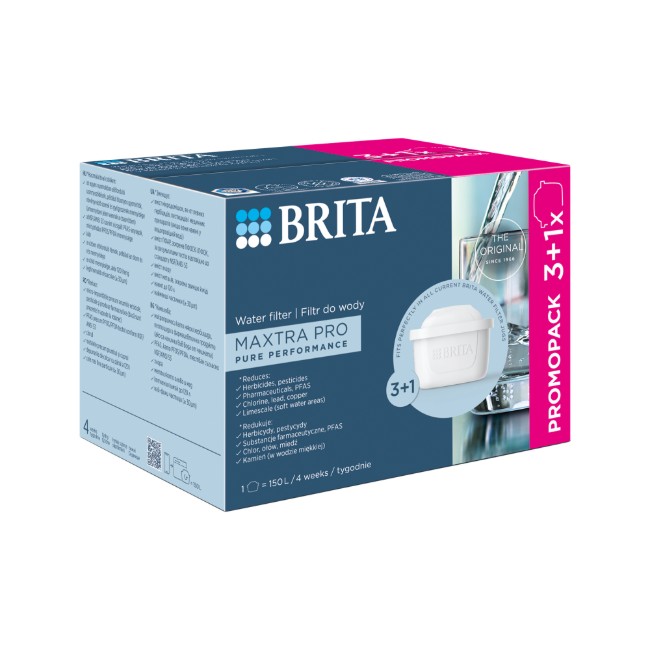 Комплект от 3+1 филтъра BRITA Maxtra PRO Pure Performance