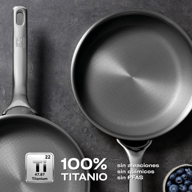 Тиган от неръждаема стомана, 24 см, "Titanium One" - BRA