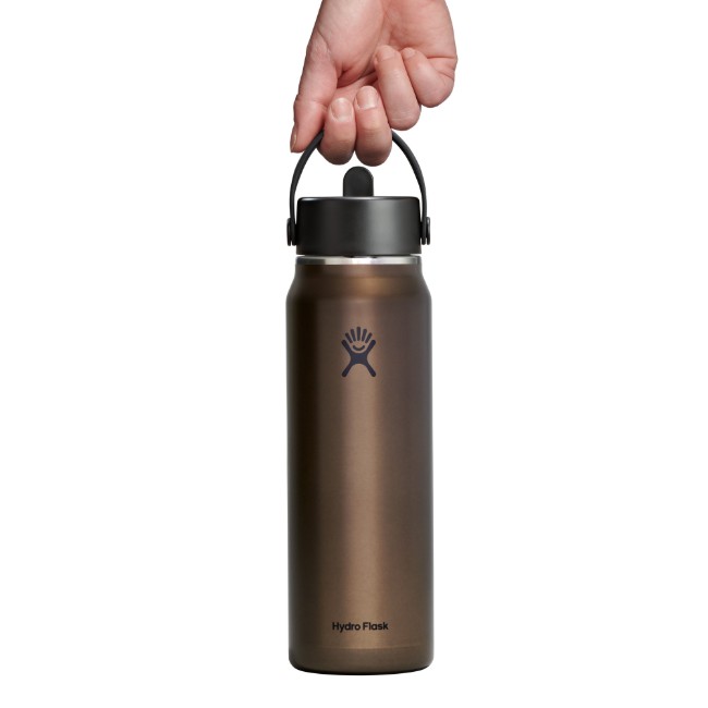"Lightweight Straw" термоизолирана бутилка, неръждаема стомана, 950 ml, Obsidian - Hydro Flask