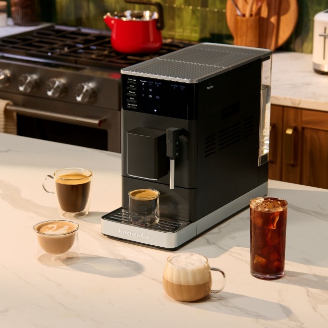 Автоматична електрическа еспресо машина KF2, 1450W, матово черно - KitchenAid