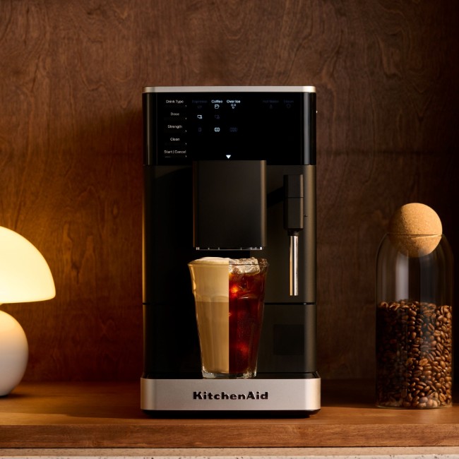 Автоматична електрическа еспресо машина KF2, 1450W, матово черно - KitchenAid