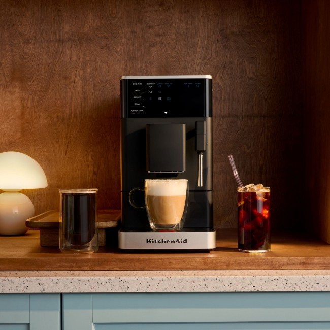 Автоматична електрическа еспресо машина KF2, 1450W, матово черно - KitchenAid