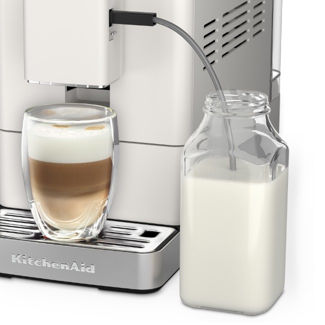 Автоматична електрическа еспресо машина KF3, 1450 W, цвят "Porcelain White" - KitchenAid