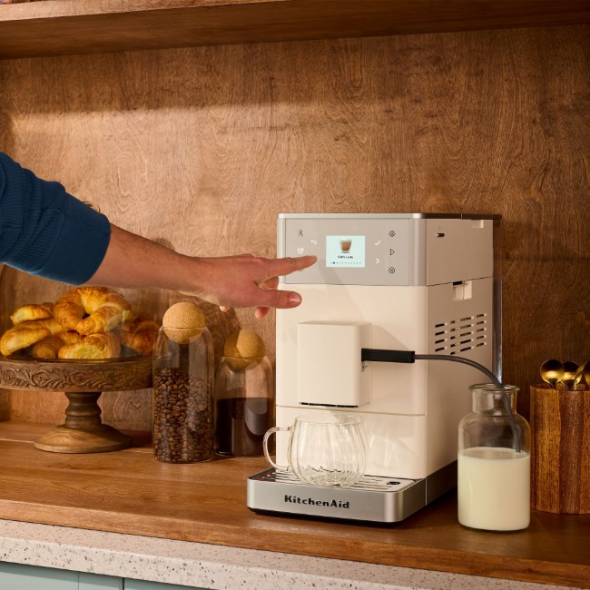 Автоматична електрическа еспресо машина KF3, 1450 W, цвят "Porcelain White" - KitchenAid