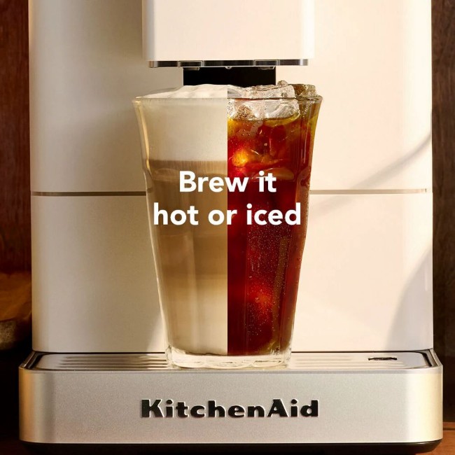 Автоматична електрическа еспресо машина KF3, 1450 W, цвят "Porcelain White" - KitchenAid