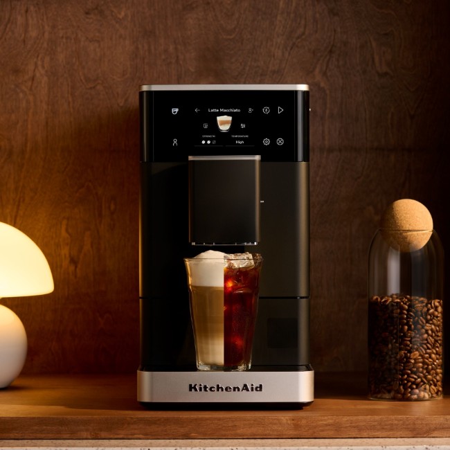 Автоматична електрическа еспресо машина KF4, 1450 W, матово черно - KitchenAid