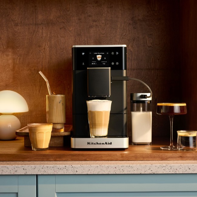 Автоматична електрическа еспресо машина KF4, 1450 W, матово черно - KitchenAid