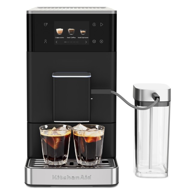 Автоматична електрическа еспресо машина KF4, 1450 W, матово черно - KitchenAid