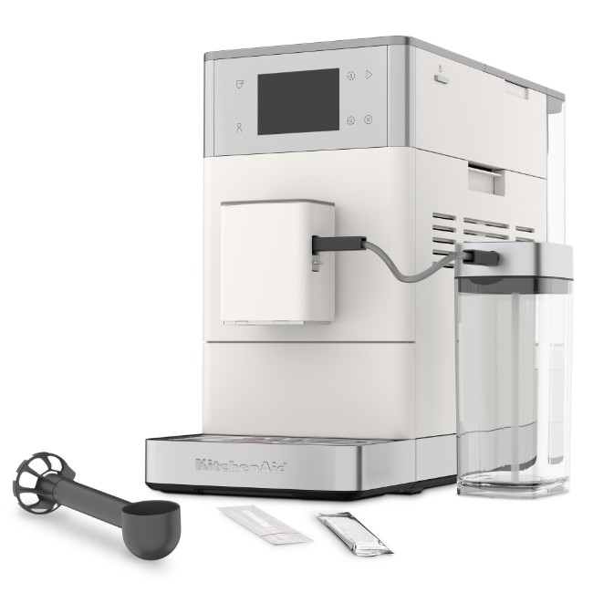 Автоматична електрическа еспресо машина KF4, 1450 W, цвят "Porcelain White" - KitchenAid