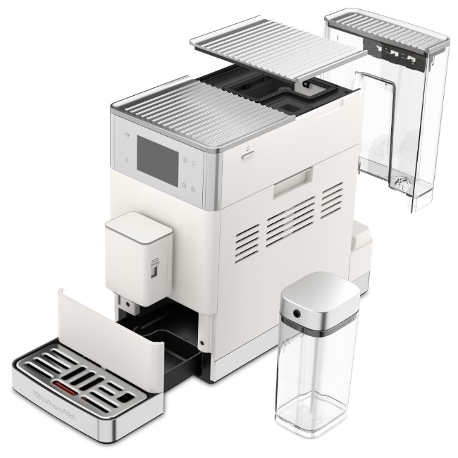Автоматична електрическа еспресо машина KF4, 1450 W, цвят "Porcelain White" - KitchenAid