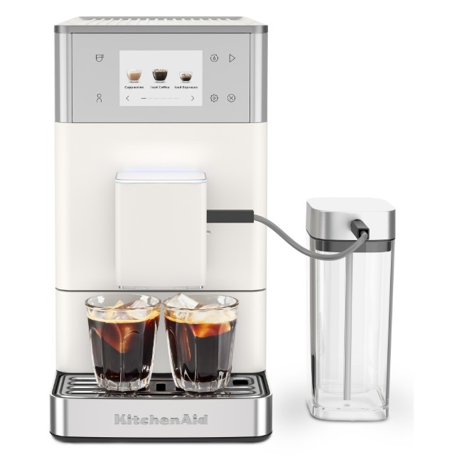Автоматична електрическа еспресо машина KF4, 1450 W, цвят "Porcelain White" - KitchenAid