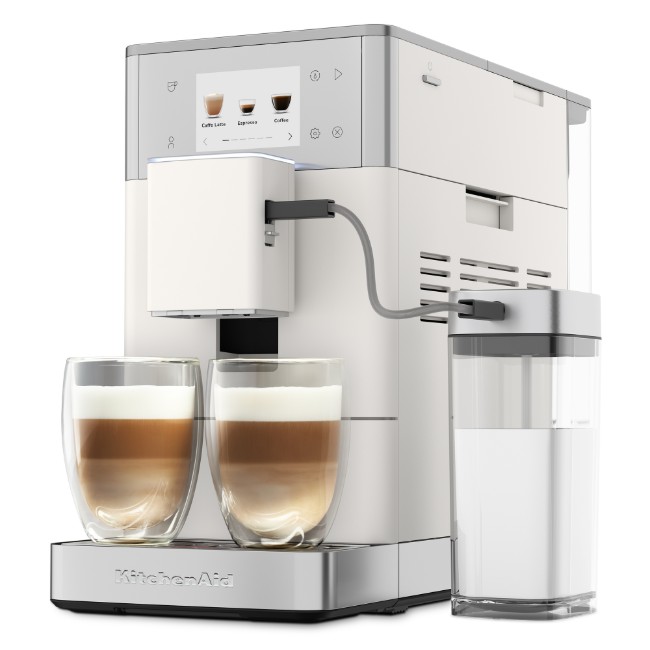 Автоматична електрическа еспресо машина KF4, 1450 W, цвят "Porcelain White" - KitchenAid