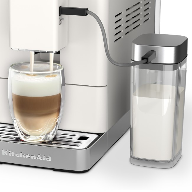 Автоматична електрическа еспресо машина KF4, 1450 W, цвят "Porcelain White" - KitchenAid