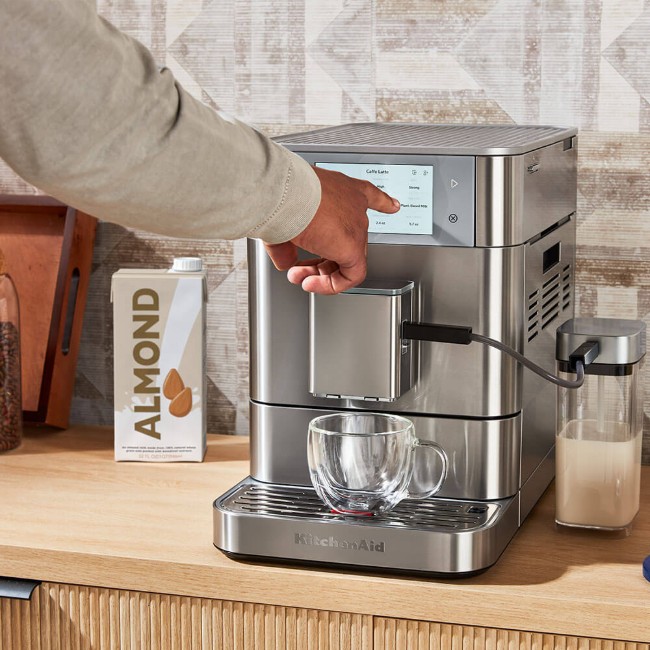 Автоматична електрическа еспресо машина KF8, 1450 W, цвят "Stainless Steel" - KitchenAid