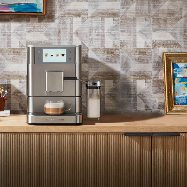 Автоматична електрическа еспресо машина KF8, 1450 W, цвят "Stainless Steel" - KitchenAid
