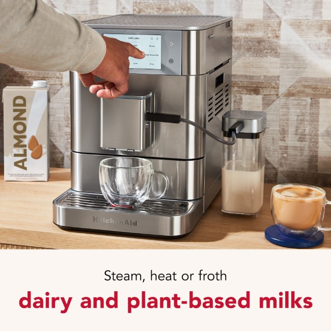 Автоматична електрическа еспресо машина KF8, 1450 W, цвят "Stainless Steel" - KitchenAid