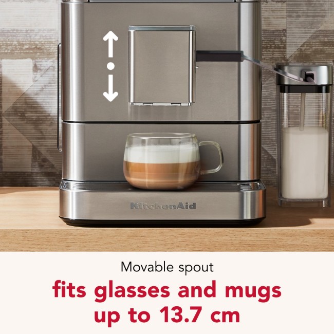 Автоматична електрическа еспресо машина KF8, 1450 W, цвят "Stainless Steel" - KitchenAid
