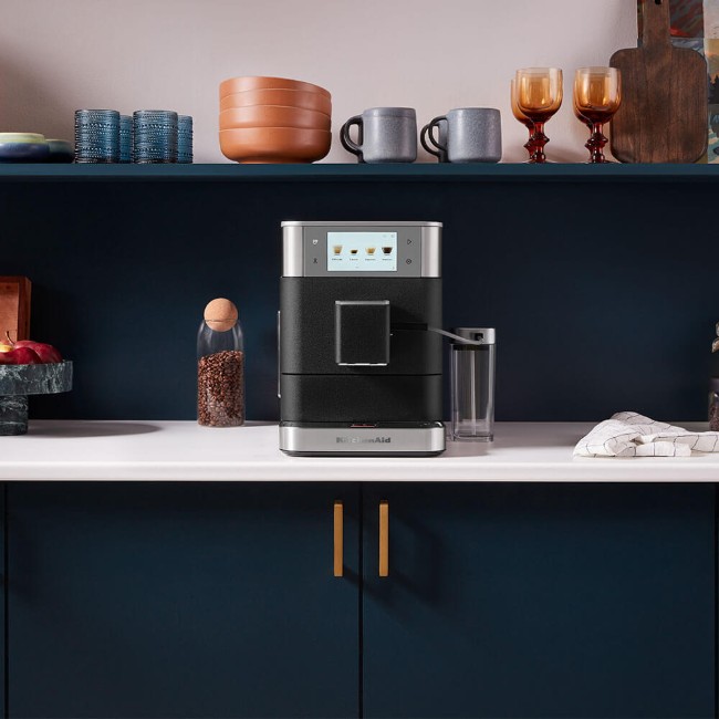 Автоматична електрическа еспресо машина KF8, 1450 W, цвят "Cast Iron Black" - KitchenAid