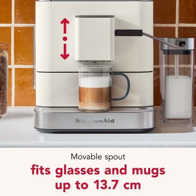Автоматична електрическа еспресо машина KF8, 1450 W, цвят "Porcelain White" - KitchenAid