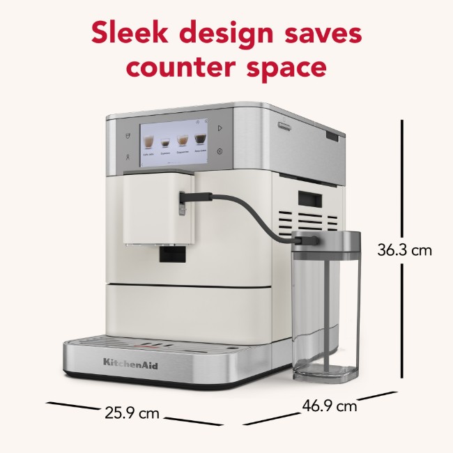 Автоматична електрическа еспресо машина KF8, 1450 W, цвят "Porcelain White" - KitchenAid