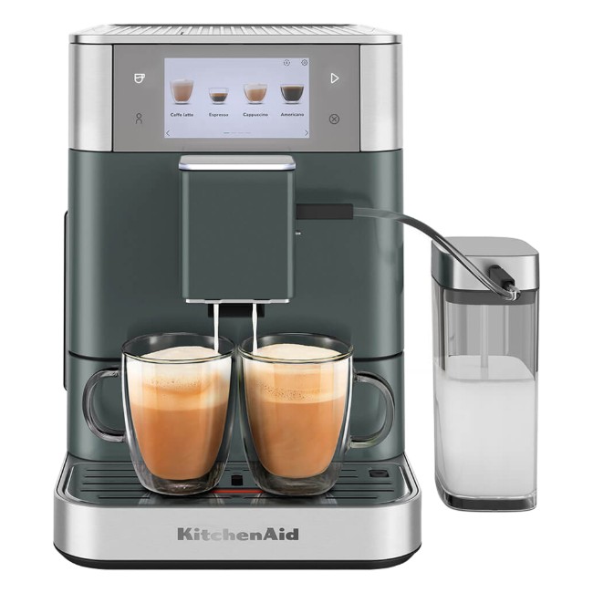 Автоматична електрическа еспресо машина KF8, 1450 W, цвят "Juniper" - KitchenAid