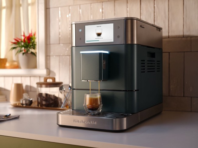 Автоматична електрическа еспресо машина KF8, 1450 W, цвят "Juniper" - KitchenAid