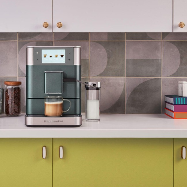 Автоматична електрическа еспресо машина KF8, 1450 W, цвят "Juniper" - KitchenAid