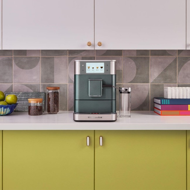 Автоматична електрическа еспресо машина KF8, 1450 W, цвят "Juniper" - KitchenAid