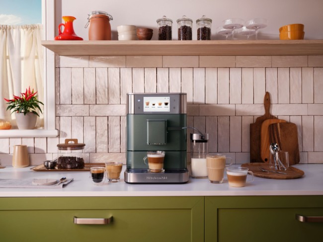 Автоматична електрическа еспресо машина KF8, 1450 W, цвят "Juniper" - KitchenAid
