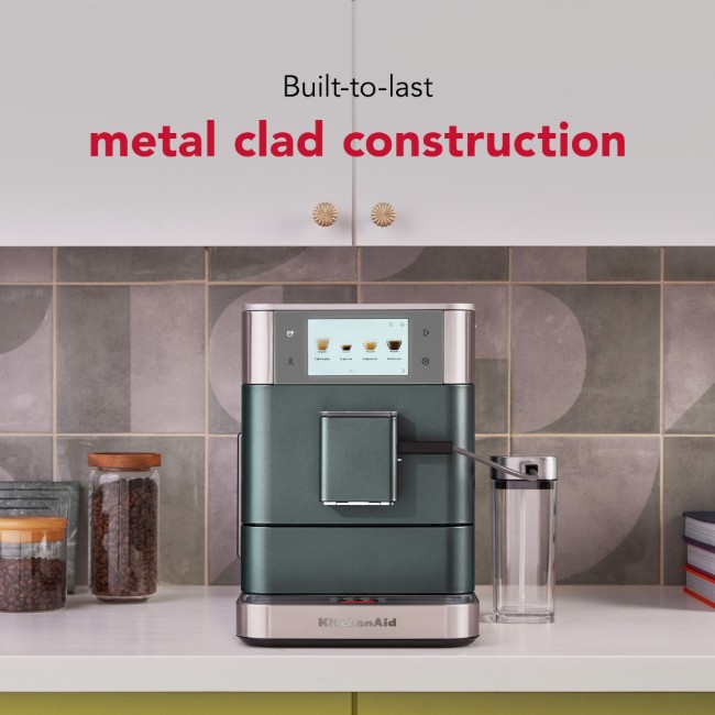 Автоматична електрическа еспресо машина KF8, 1450 W, цвят "Juniper" - KitchenAid