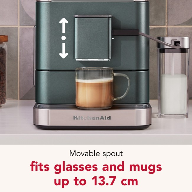 Автоматична електрическа еспресо машина KF8, 1450 W, цвят "Juniper" - KitchenAid