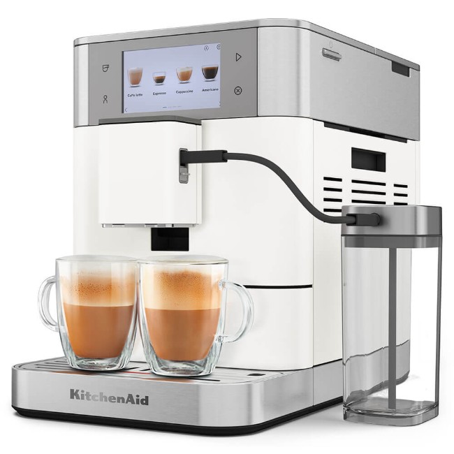 Автоматична електрическа еспресо машина KF8, 1450 W, цвят "Porcelain White" - KitchenAid