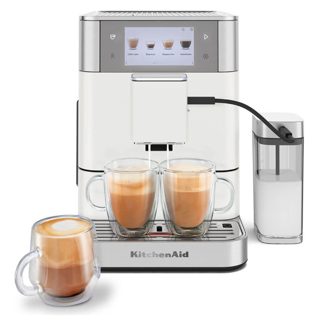 Автоматична електрическа еспресо машина KF8, 1450 W, цвят "Porcelain White" - KitchenAid