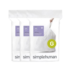 Торби за боклук, код G, 30 L / 60 бр., пластмасови - simplehuman