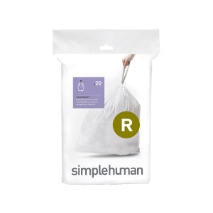 Торби за боклук, код R, 10 L / 20 бр., пластмасови - simplehuman