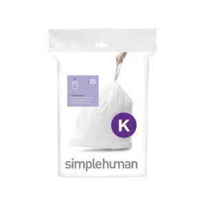 Торби за боклук, код К, 35-45 L / 20 бр., пластмасови - simplehuman