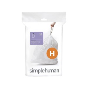 Торби за боклук, код H, 30-35 L / 20 бр., пластмасови - simplehuman