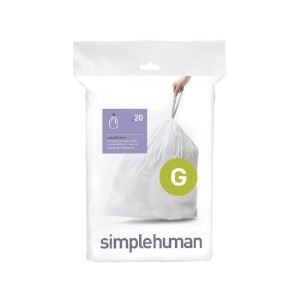 Торби за боклук, код G, 30 L / 20 бр., пластмасови - simplehuman