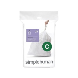 Торби за боклук, код C, 10-12 L / 20 бр., пластмасови - simplehuman